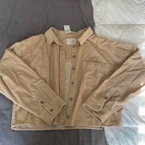 Cropped Corduroy Jacket
